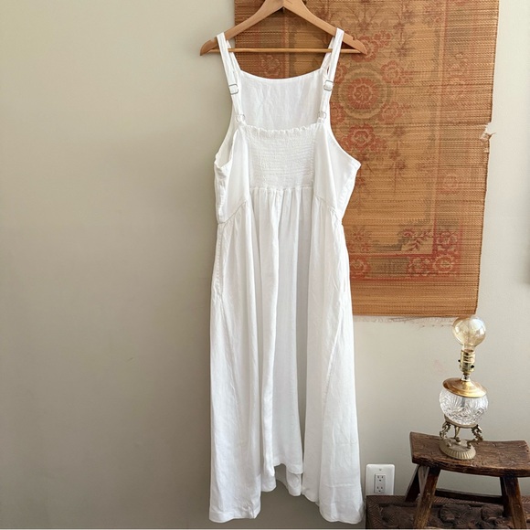 Lands End Linen Sleeveless Midi Dress Plus Size - Picture 8 of 9